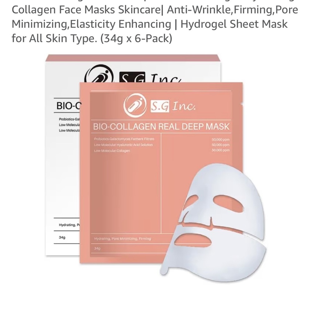 Bio-Collagen Deep Mask - Soft Pink